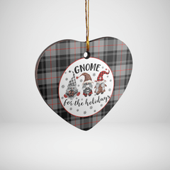 Clan Moffat Modern Tartan Tartan Crest Gnome Heart Ceramic Ornament UX41 Moffat Modern Tartan Tartan Christmas   