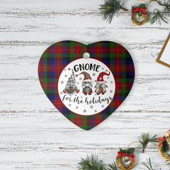 Clan Tennant Tartan Tartan Crest Gnome Heart Ceramic Ornament PC44 Tennant Tartan Tartan Christmas   