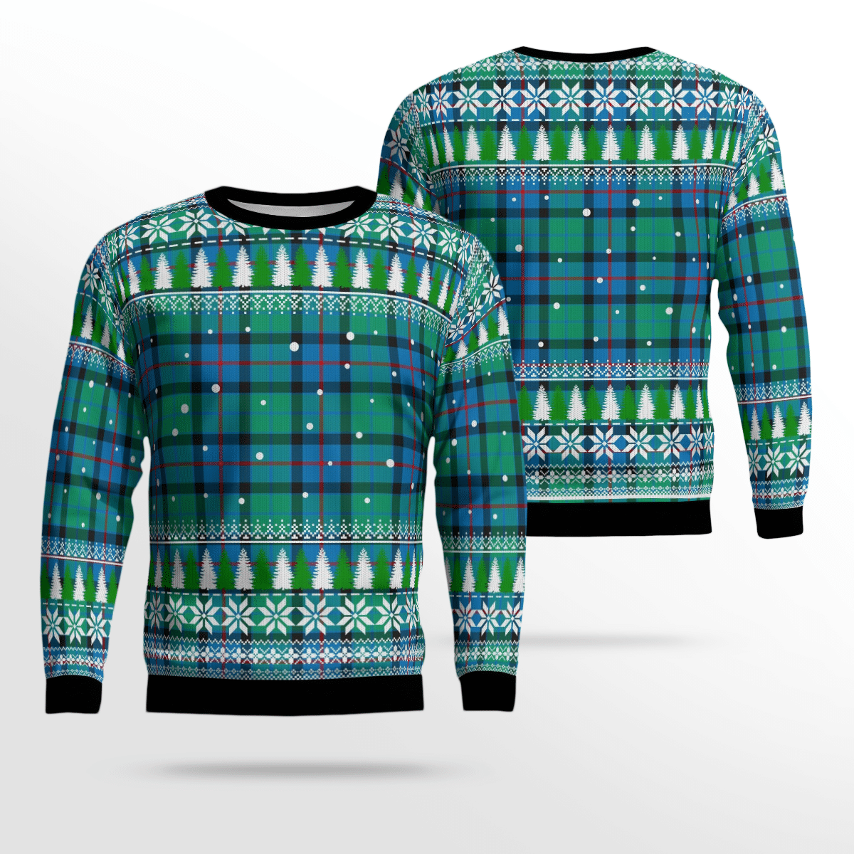 Clan Flower Of Scotland Tartan Christmas Ugly Sweater OY36 Flower Of Scotland Tartan Tartan Ugly Sweater   