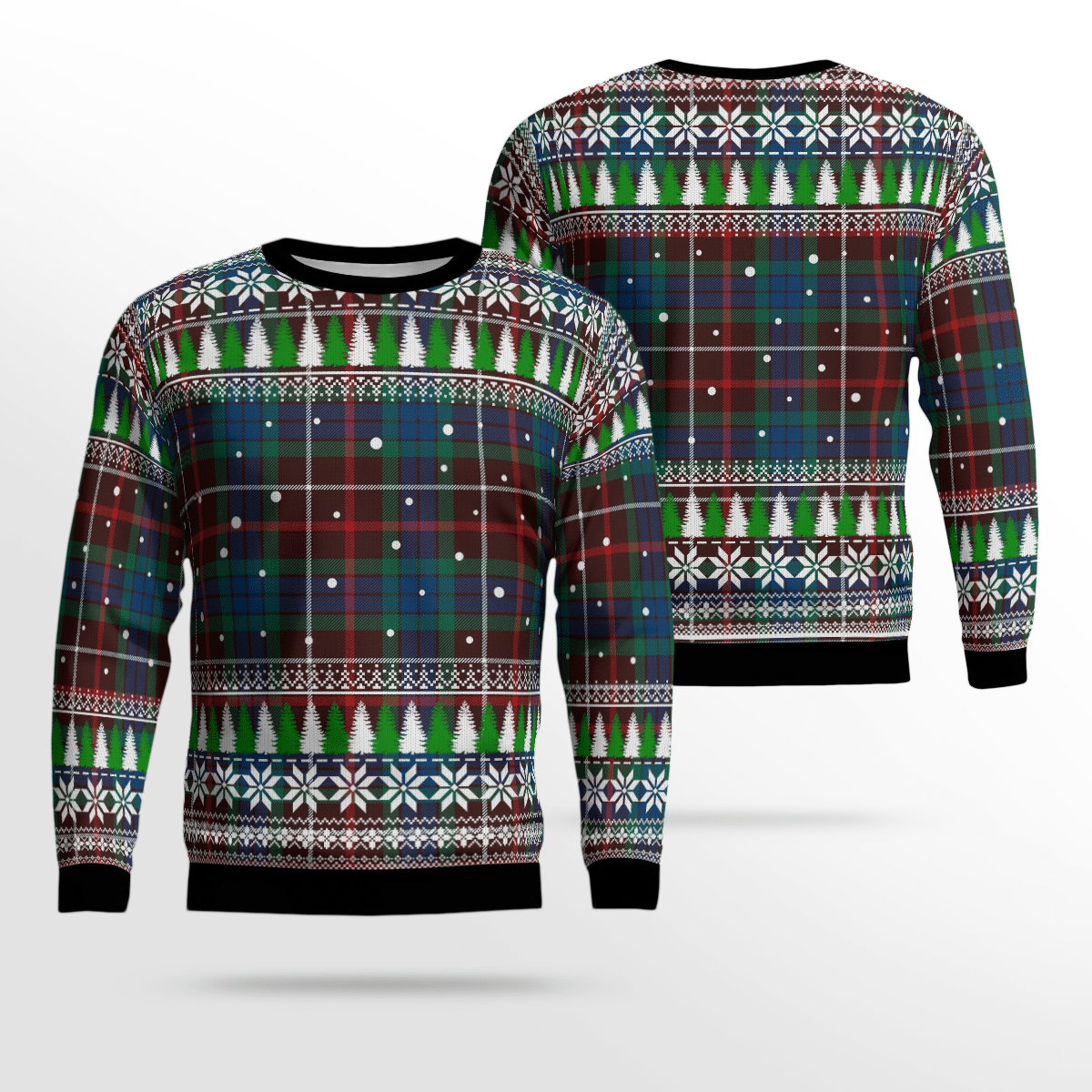 Clan Fraser Hunting Ancient Tartan Christmas Ugly Sweater DM45 Fraser Hunting Ancient Tartan Tartan Ugly Sweater   