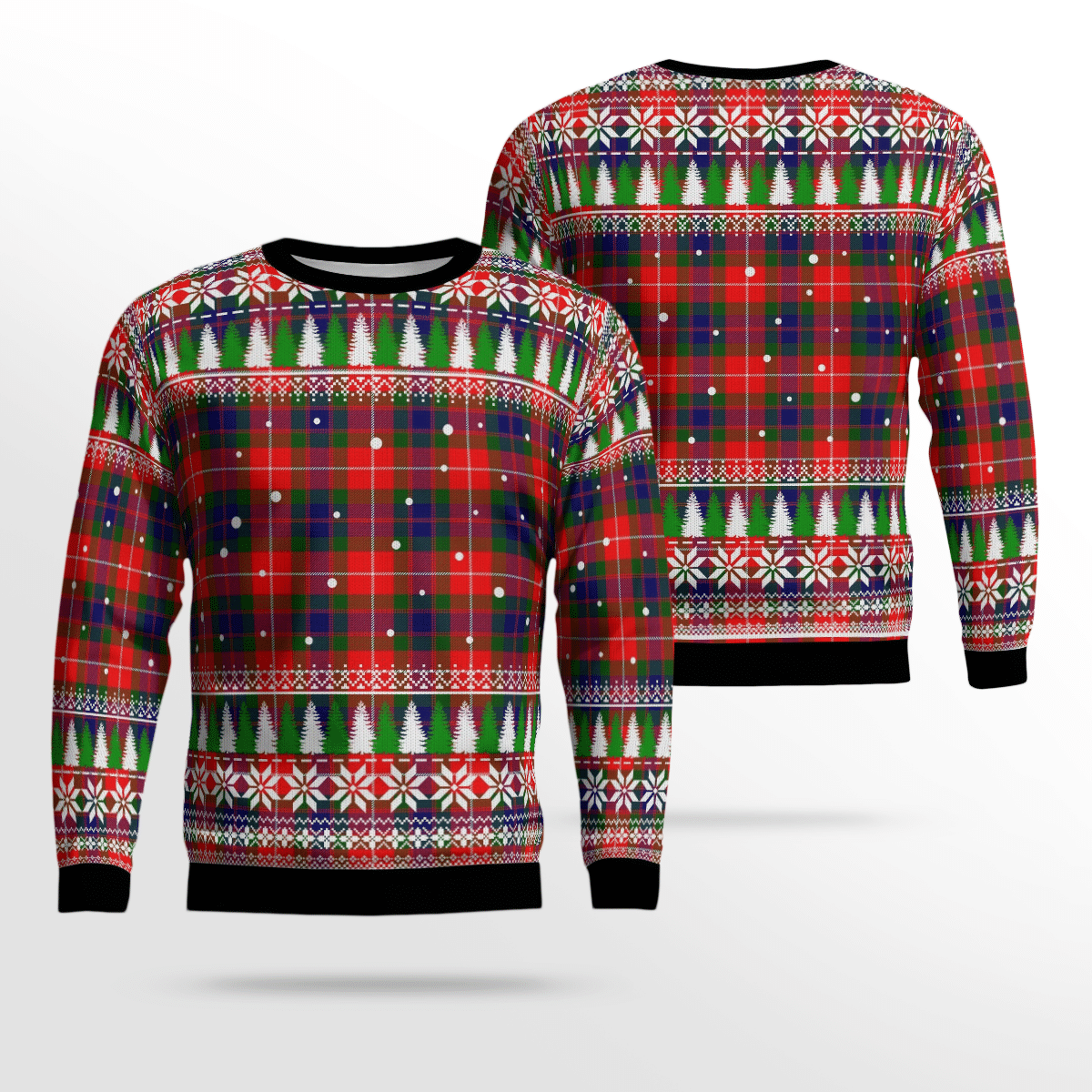 Clan Fraser Lovat Modern Tartan Christmas Ugly Sweater LW40 Fraser Lovat Modern Tartan Tartan Ugly Sweater   