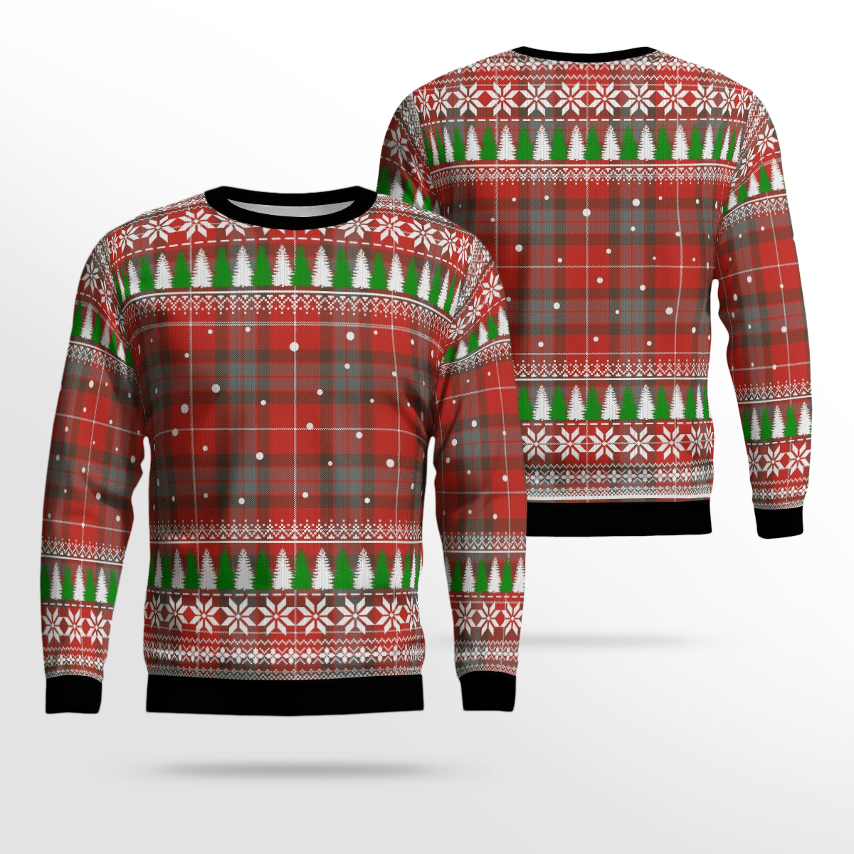 Clan Fraser Weathered Tartan Christmas Ugly Sweater KE97 Fraser Weathered Tartan Tartan Ugly Sweater   