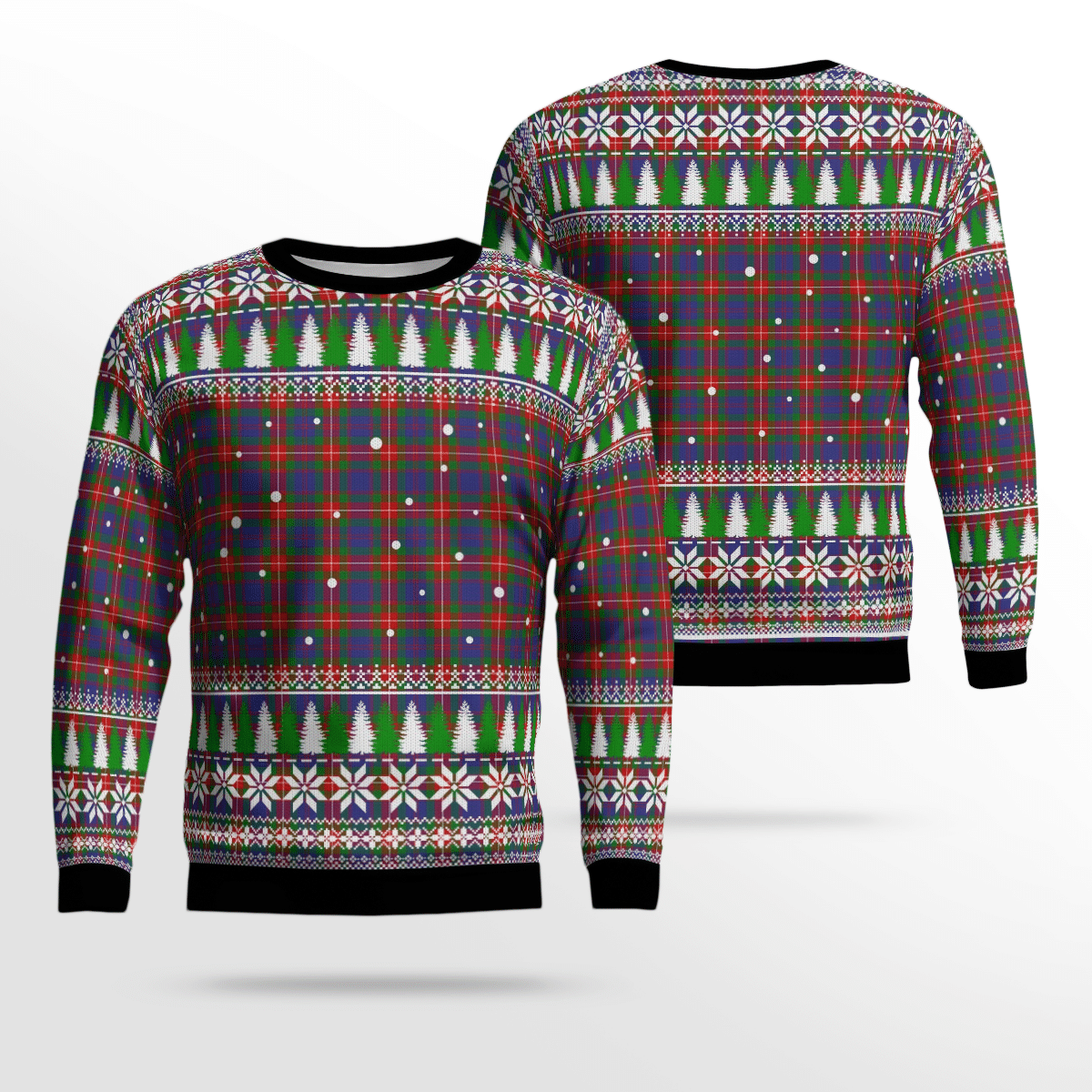 Clan Fraser of Lovat Tartan Christmas Ugly Sweater VC96 Fraser of Lovat Tartan Tartan Ugly Sweater   