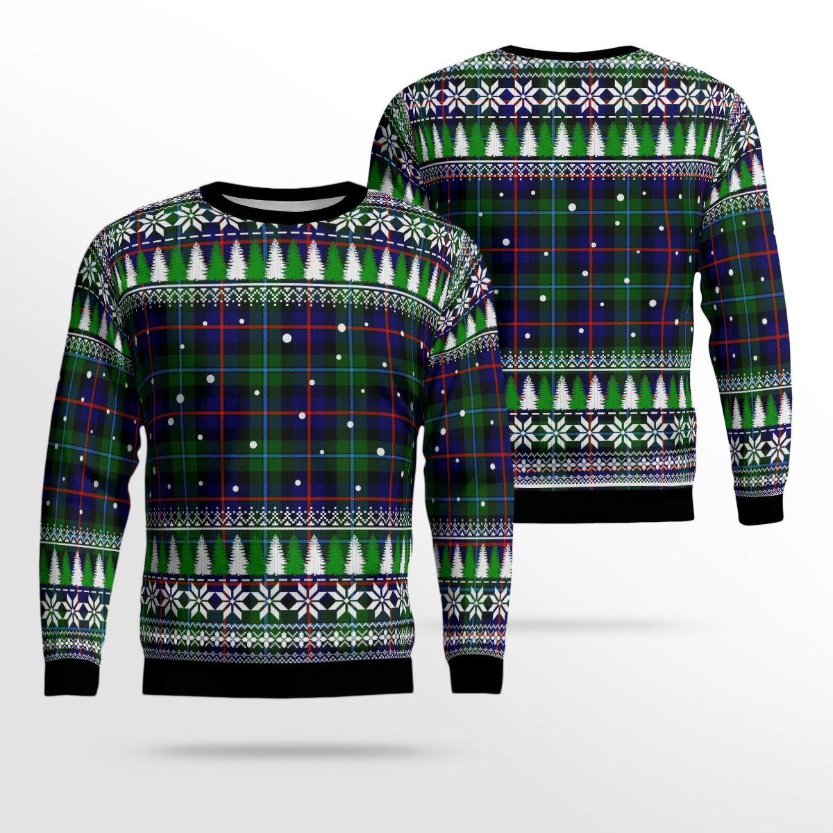 Clan Campbell of Cawdor Modern Tartan Christmas Ugly Sweater XT94 Campbell of Cawdor Modern Tartan Tartan Ugly Sweater   