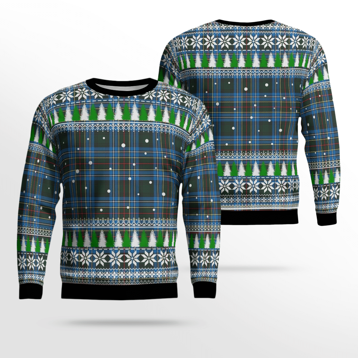 Clan Cockburn Modern Tartan Christmas Ugly Sweater DV29 Cockburn Modern Tartan Tartan Ugly Sweater   