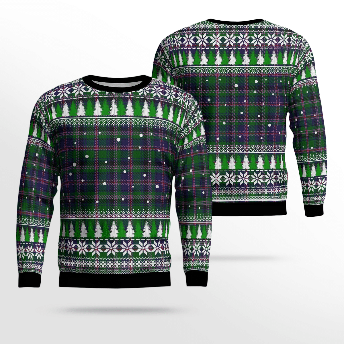 Clan Cooper Modern Tartan Christmas Ugly Sweater QD77 Cooper Modern Tartan Tartan Ugly Sweater   