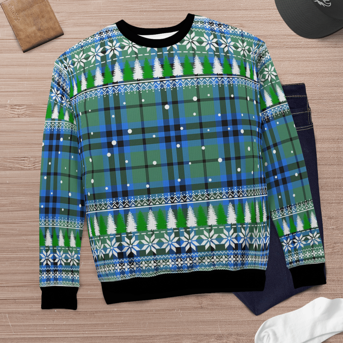 Clan Falconer Tartan Christmas Ugly Sweater AY88 Falconer Tartan Tartan Ugly Sweater   