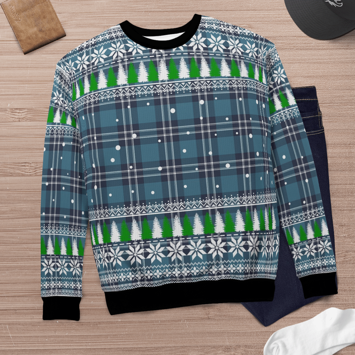 Clan Earl of St Andrews Tartan Christmas Ugly Sweater TV92 Earl of St Andrews Tartan Tartan Ugly Sweater   