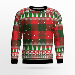 Clan Erskine Modern Tartan Christmas Ugly Sweater QZ36 Erskine Modern Tartan Tartan Ugly Sweater   