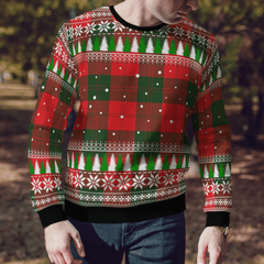 Clan Erskine Modern Tartan Christmas Ugly Sweater QZ36 Erskine Modern Tartan Tartan Ugly Sweater   