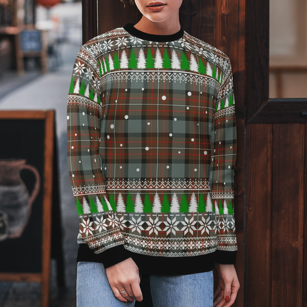 Clan Fergusson Weathered Tartan Christmas Ugly Sweater MG44 Fergusson Weathered Tartan Tartan Ugly Sweater   