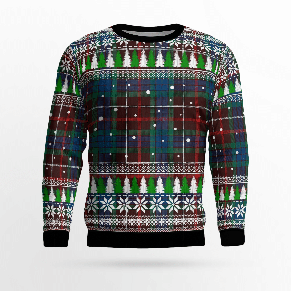 Clan Fraser Hunting Ancient Tartan Christmas Ugly Sweater DM45 Fraser Hunting Ancient Tartan Tartan Ugly Sweater   