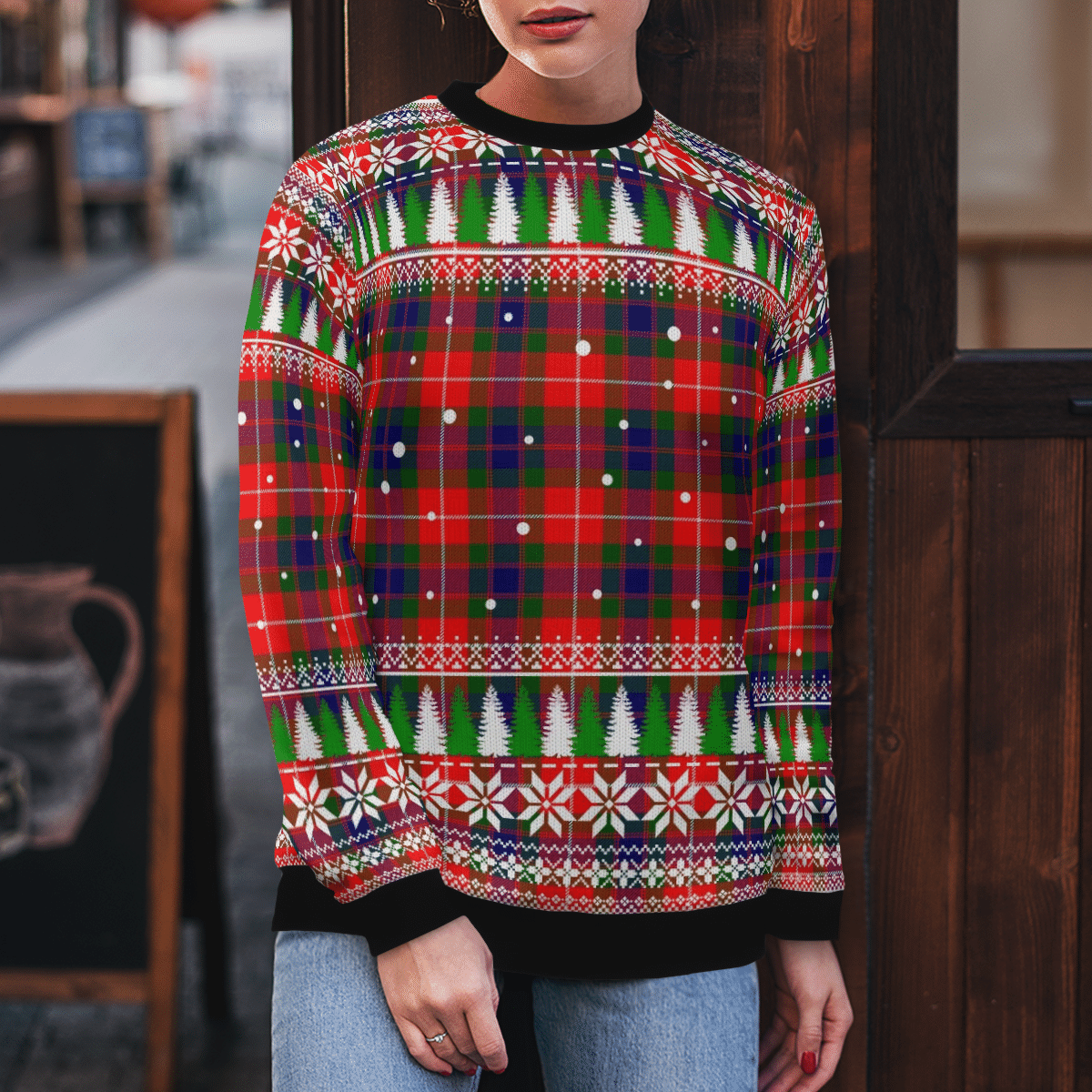 Clan Fraser Lovat Modern Tartan Christmas Ugly Sweater LW40 Fraser Lovat Modern Tartan Tartan Ugly Sweater   