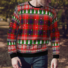 Clan Fraser Modern Tartan Christmas Ugly Sweater LW60 Fraser Modern Tartan Tartan Ugly Sweater   