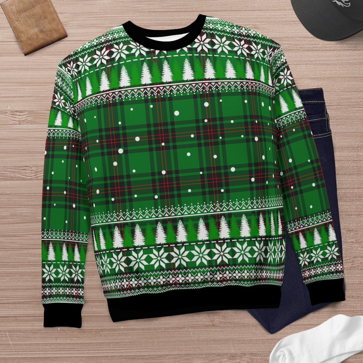 Clan Ged Tartan Christmas Ugly Sweater YC57 Ged Tartan Tartan Ugly Sweater   