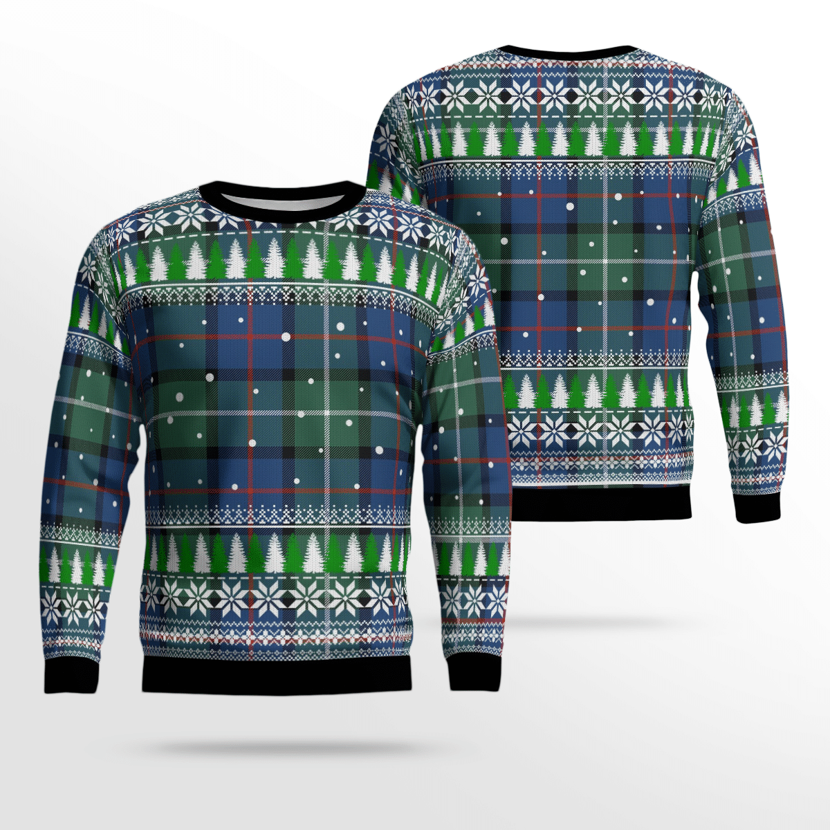 Clan Davidson of Tulloch Tartan Christmas Ugly Sweater PT54 Davidson of Tulloch Tartan Tartan Ugly Sweater   