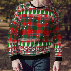 Clan Dalziel Modern Tartan Christmas Ugly Sweater OB65 Dalziel Modern Tartan Tartan Ugly Sweater   