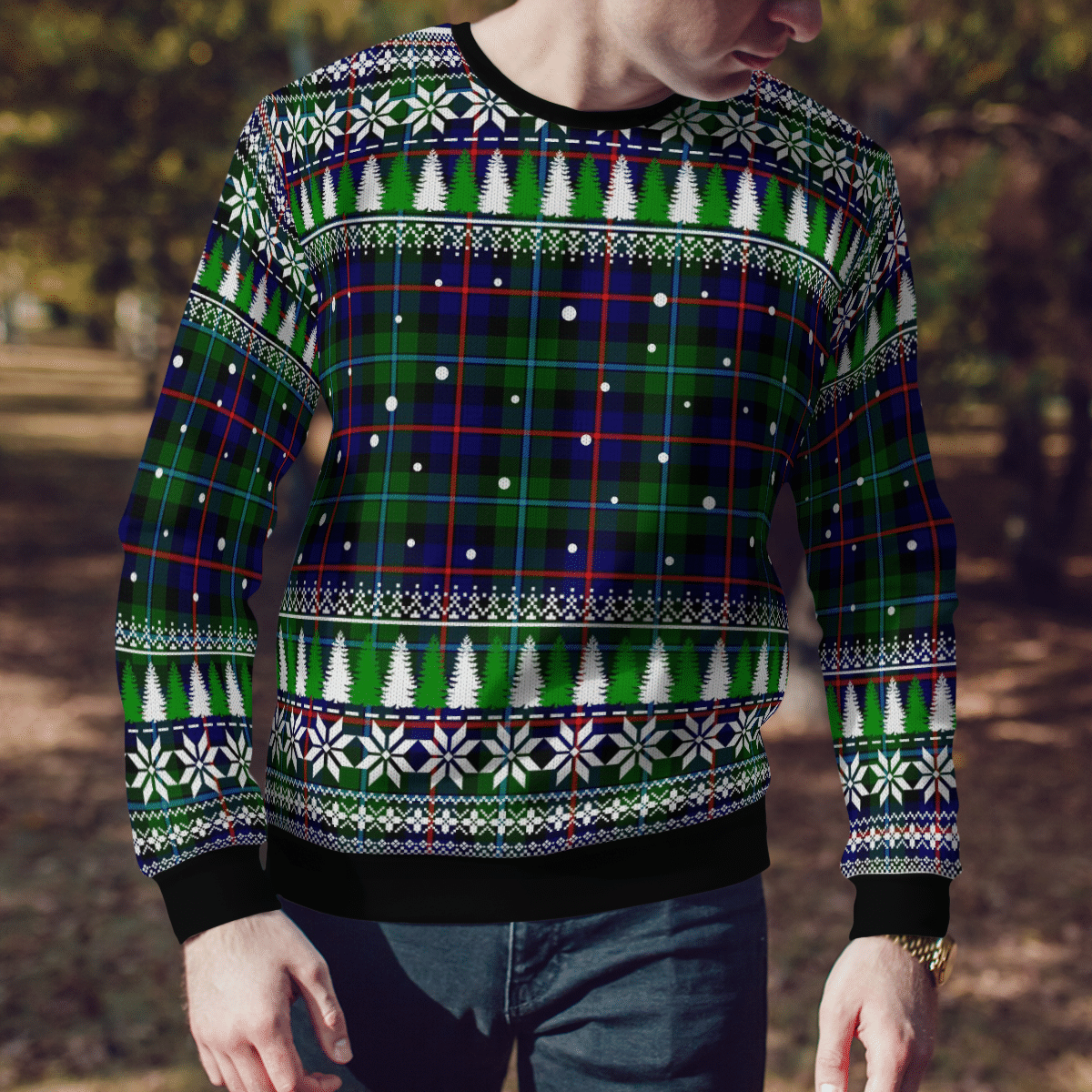 Clan Campbell of Cawdor Modern Tartan Christmas Ugly Sweater XT94 Campbell of Cawdor Modern Tartan Tartan Ugly Sweater   