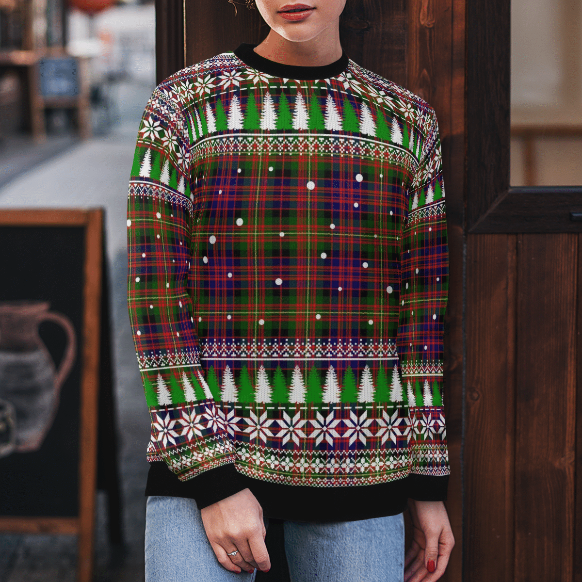 Clan Carnegie Modern Tartan Christmas Ugly Sweater XG91 Carnegie Modern Tartan Tartan Ugly Sweater   