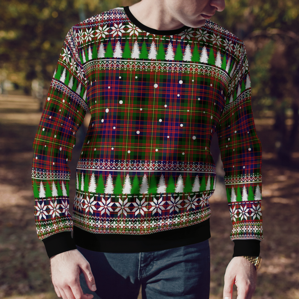 Clan Carnegie Modern Tartan Christmas Ugly Sweater XG91 Carnegie Modern Tartan Tartan Ugly Sweater   