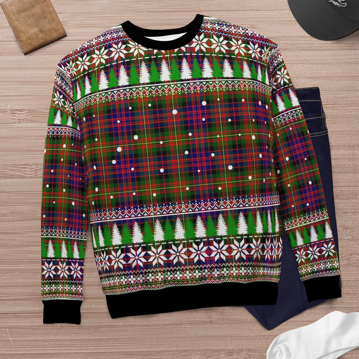 Clan Carnegie Modern Tartan Christmas Ugly Sweater XG91 Carnegie Modern Tartan Tartan Ugly Sweater   