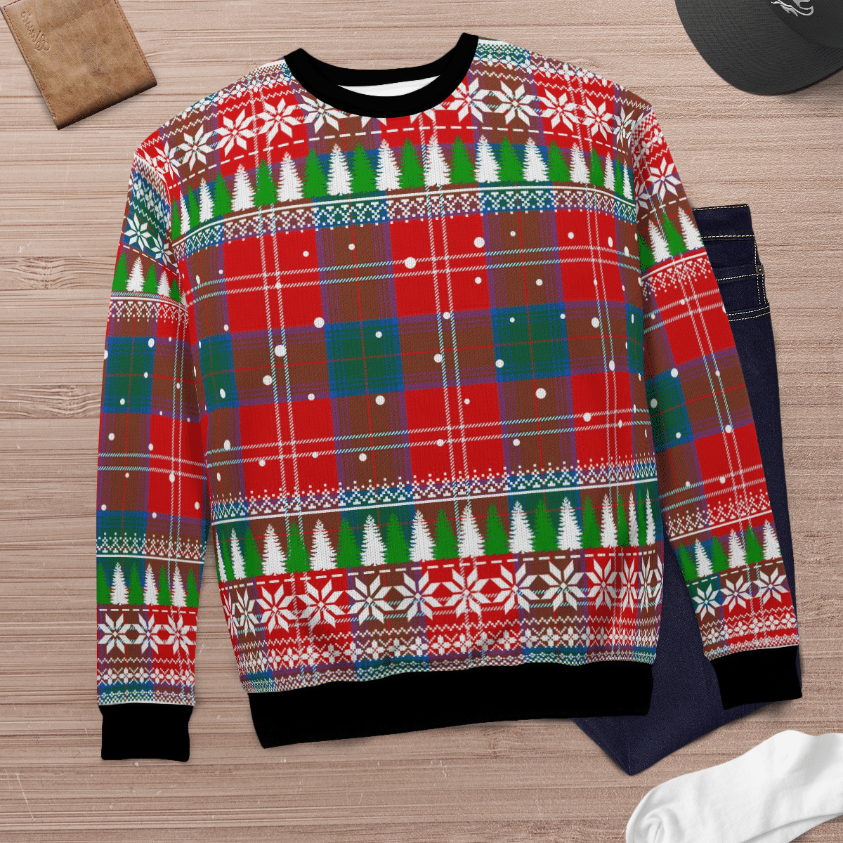 Clan Chisholm Ancient Tartan Christmas Ugly Sweater FK83 Chisholm Ancient Tartan Tartan Ugly Sweater   