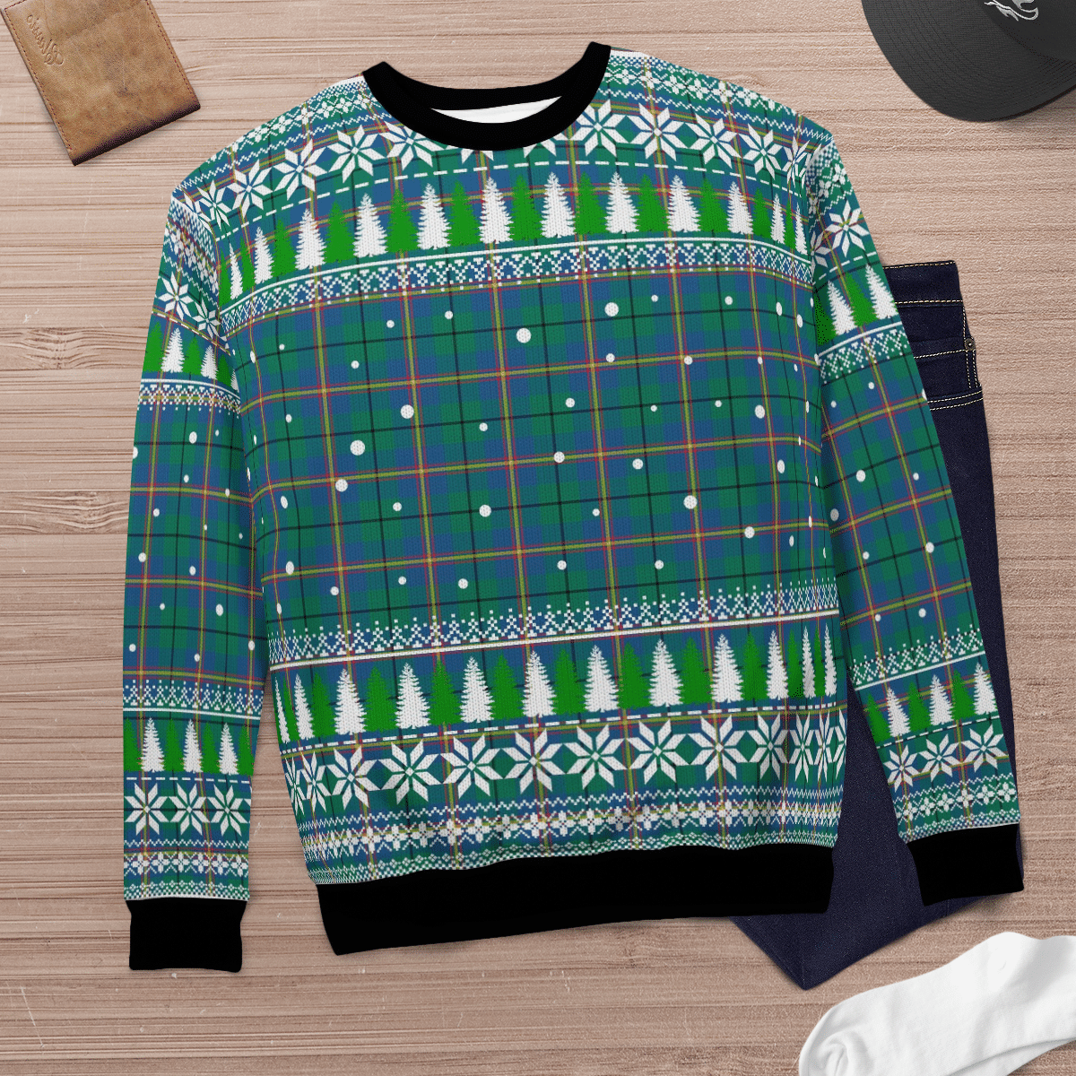 Clan Carmichael Ancient Tartan Christmas Ugly Sweater UE63 Carmichael Ancient Tartan Tartan Ugly Sweater   