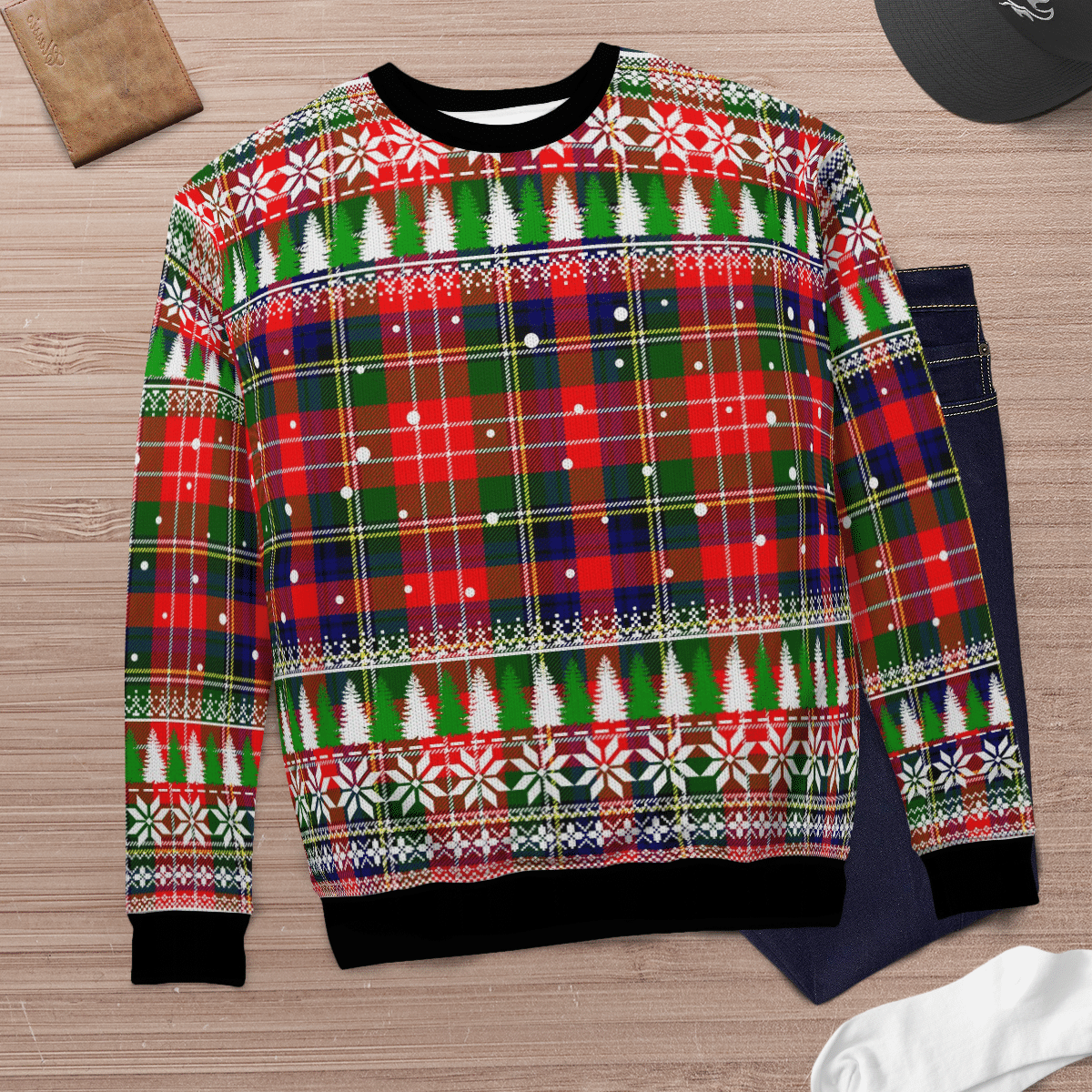 Clan Christie Tartan Christmas Ugly Sweater MI78 Christie Tartan Tartan Ugly Sweater   