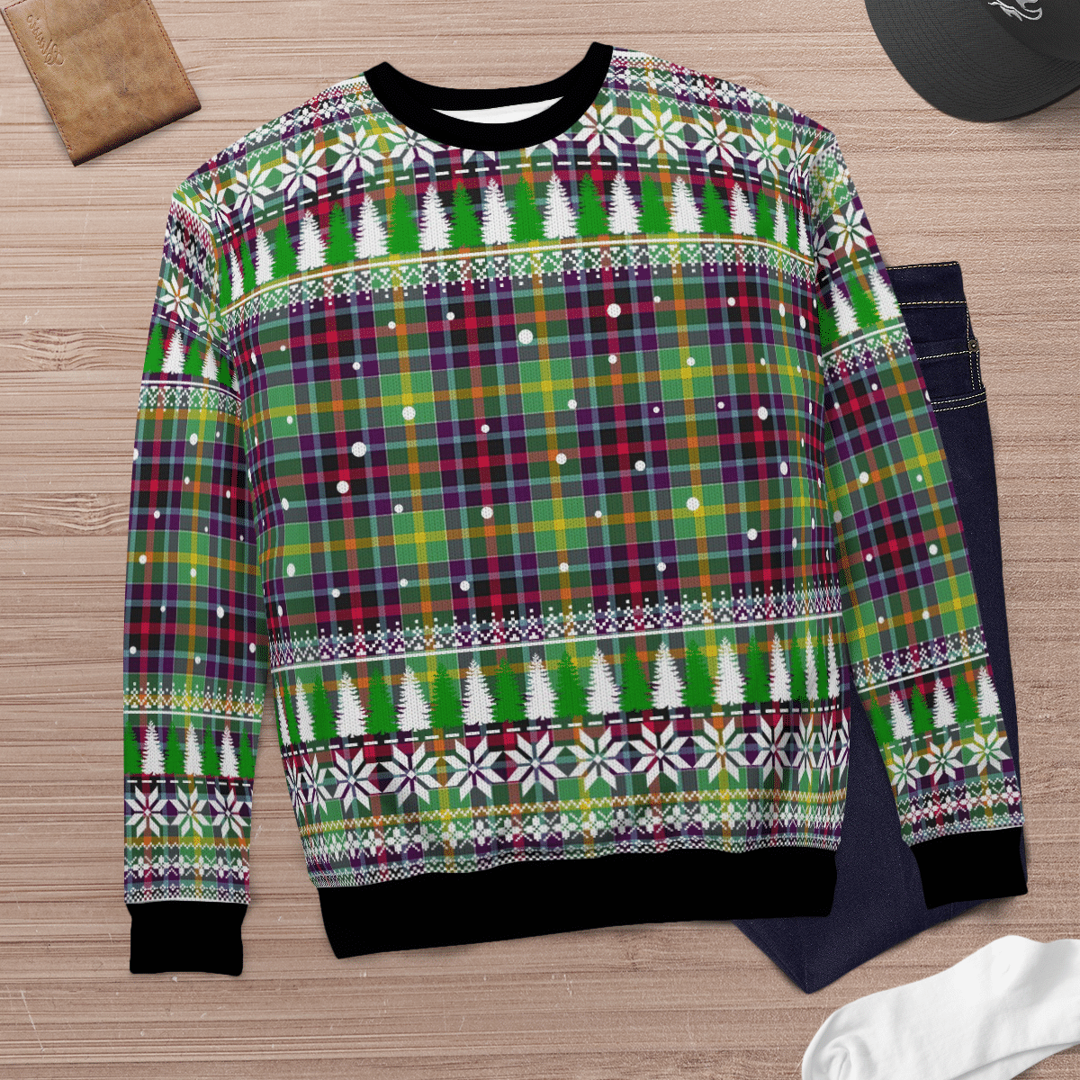 Clan Clephane Tartan Christmas Ugly Sweater OW81 Clephane Tartan Tartan Ugly Sweater   