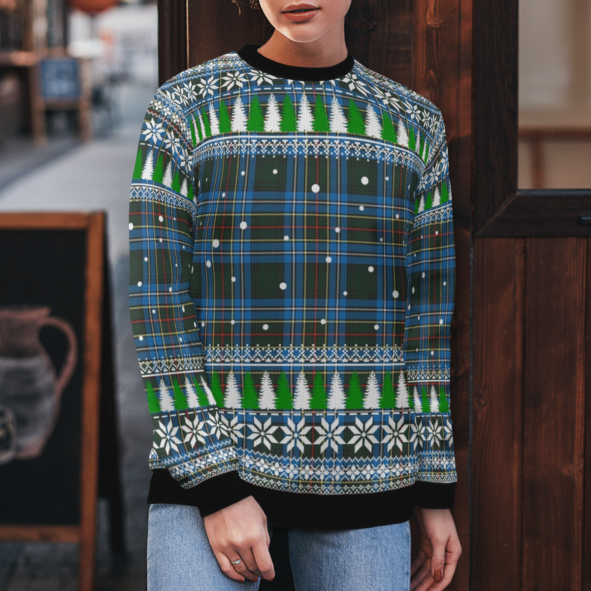 Clan Cockburn Modern Tartan Christmas Ugly Sweater DV29 Cockburn Modern Tartan Tartan Ugly Sweater   