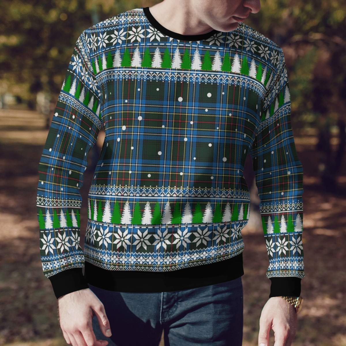 Clan Cockburn Modern Tartan Christmas Ugly Sweater DV29 Cockburn Modern Tartan Tartan Ugly Sweater   