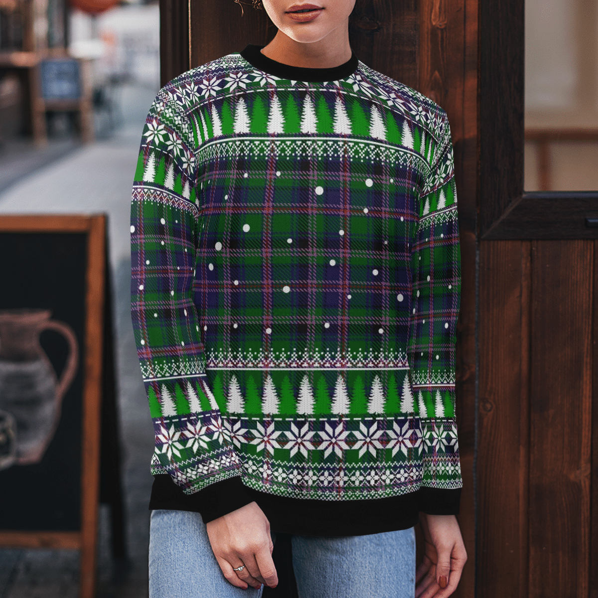 Clan Cooper Modern Tartan Christmas Ugly Sweater QD77 Cooper Modern Tartan Tartan Ugly Sweater   