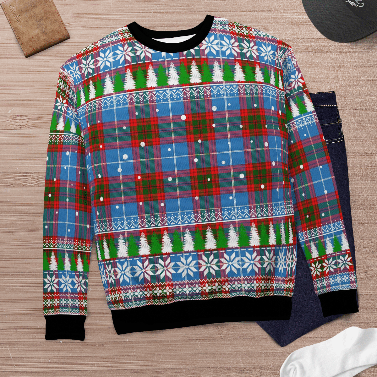 Clan Crichton District Tartan Christmas Ugly Sweater BH97 Crichton District Tartan Tartan Ugly Sweater   