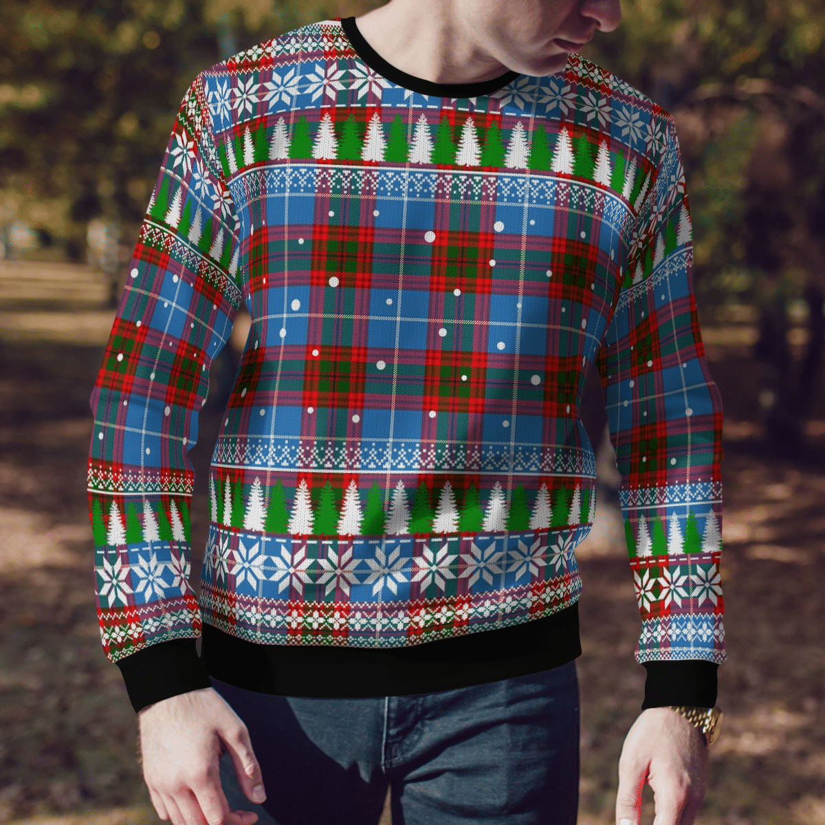 Clan Crichton District Tartan Christmas Ugly Sweater BH97 Crichton District Tartan Tartan Ugly Sweater   