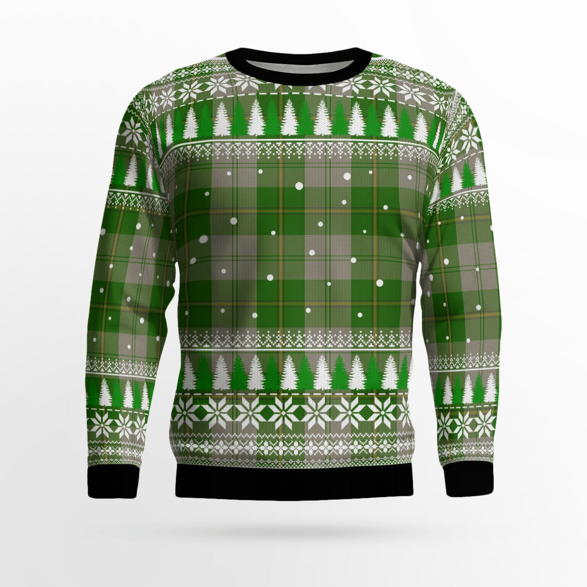 Clan Cunningham Dress Green Dancers Tartan Christmas Ugly Sweater SP64 Cunningham Dress Green Dancers Tartan Tartan Ugly Sweater   