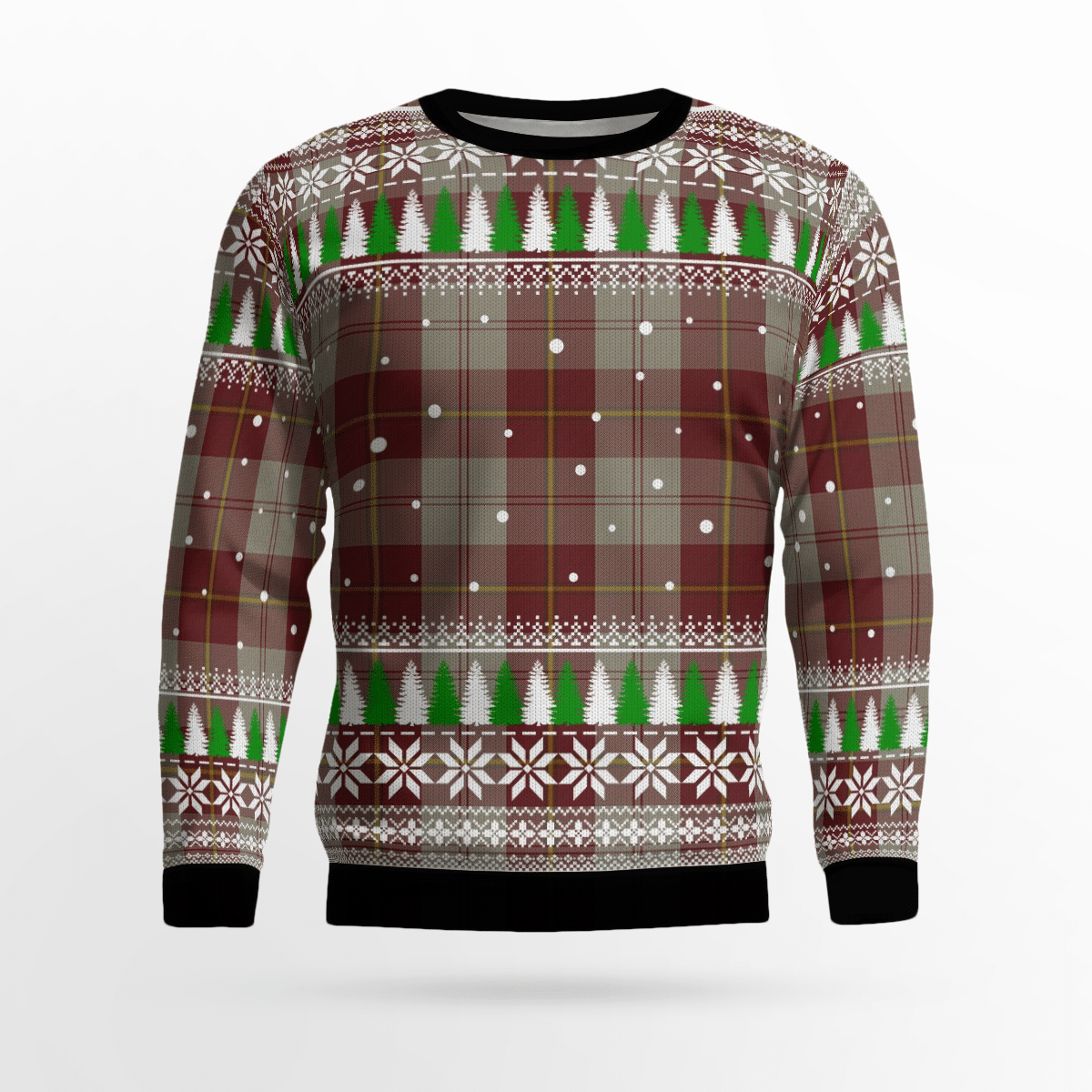 Clan Cunningham Burgundy Dancers Tartan Christmas Ugly Sweater UE24 Cunningham Burgundy Dancers Tartan Tartan Ugly Sweater   