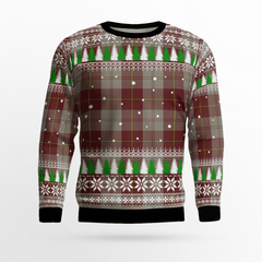 Clan Cunningham Burgundy Dancers Tartan Christmas Ugly Sweater UE24 Cunningham Burgundy Dancers Tartan Tartan Ugly Sweater   