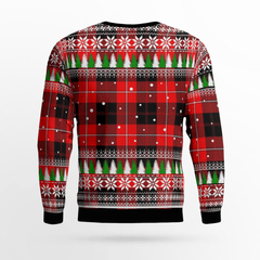 Clan Cunningham Modern Tartan Christmas Ugly Sweater FW81 Cunningham Modern Tartan Tartan Ugly Sweater   