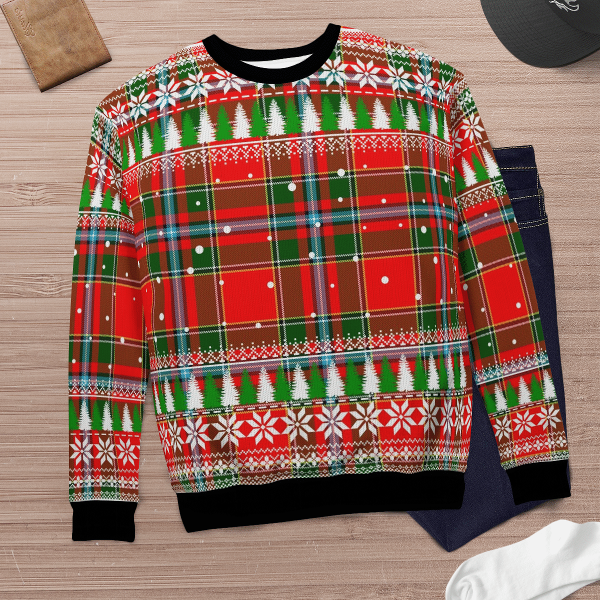 Clan Drummond of Perth Tartan Christmas Ugly Sweater NY65 Drummond of Perth Tartan Tartan Ugly Sweater   