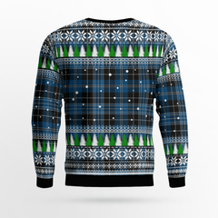 Clan Clergy Blue Tartan Christmas Ugly Sweater VQ26 Clergy Blue Tartan Tartan Ugly Sweater   