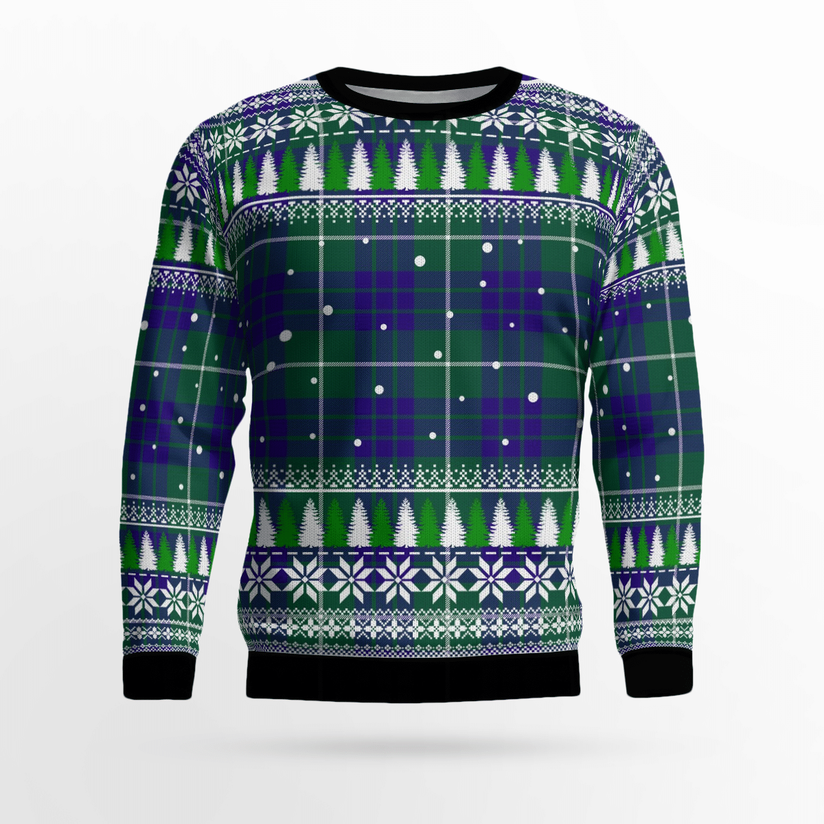 Clan Hamilton Hunting Modern Tartan Christmas Ugly Sweater PI41 Hamilton Hunting Modern Tartan Tartan Ugly Sweater   