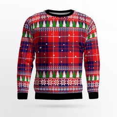 Clan Hamilton Modern Tartan Christmas Ugly Sweater JC70 Hamilton Modern Tartan Tartan Ugly Sweater   