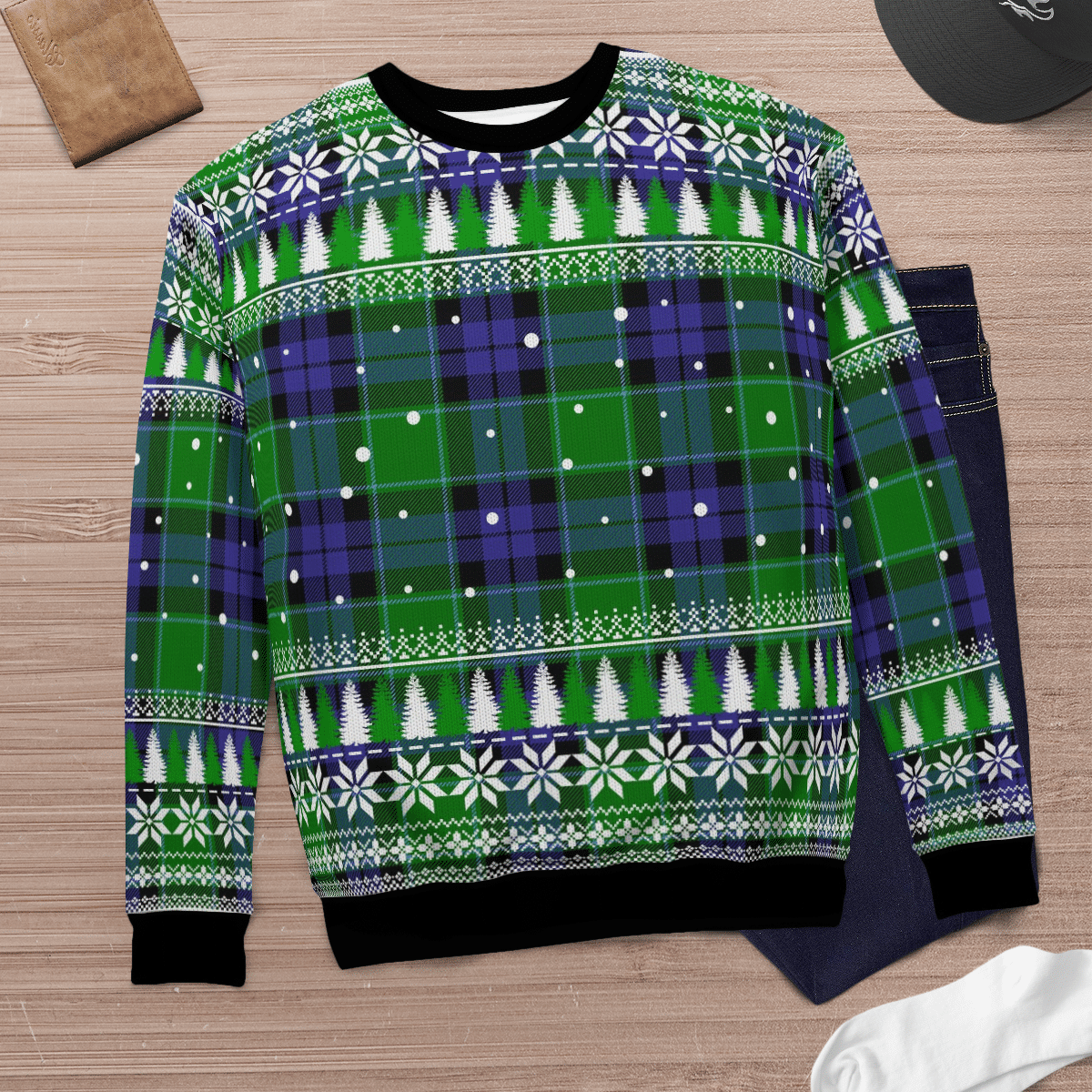 Clan Haldane 2 Tartan Christmas Ugly Sweater QF68 Haldane 2 Tartan Tartan Ugly Sweater   