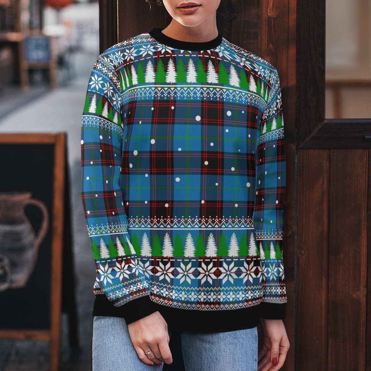 Clan Home Ancient Tartan Christmas Ugly Sweater KV74 Home Ancient Tartan Tartan Ugly Sweater   