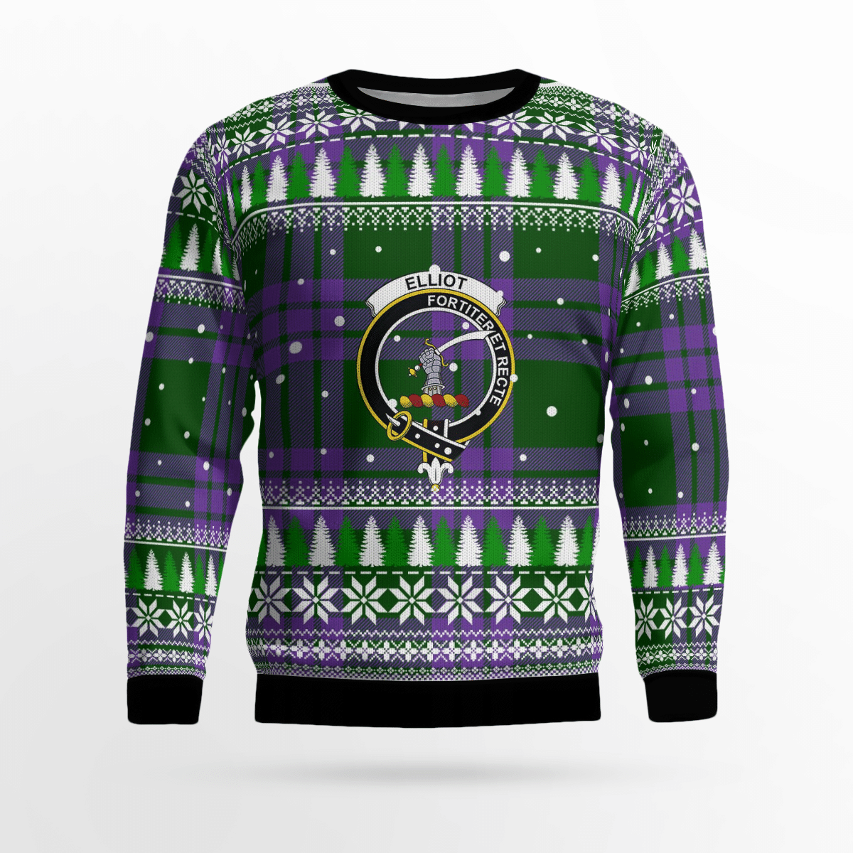 Clan Elphinstone Tartan Christmas Ugly Sweater JQ80 Elphinstone Tartan Tartan Ugly Sweater   