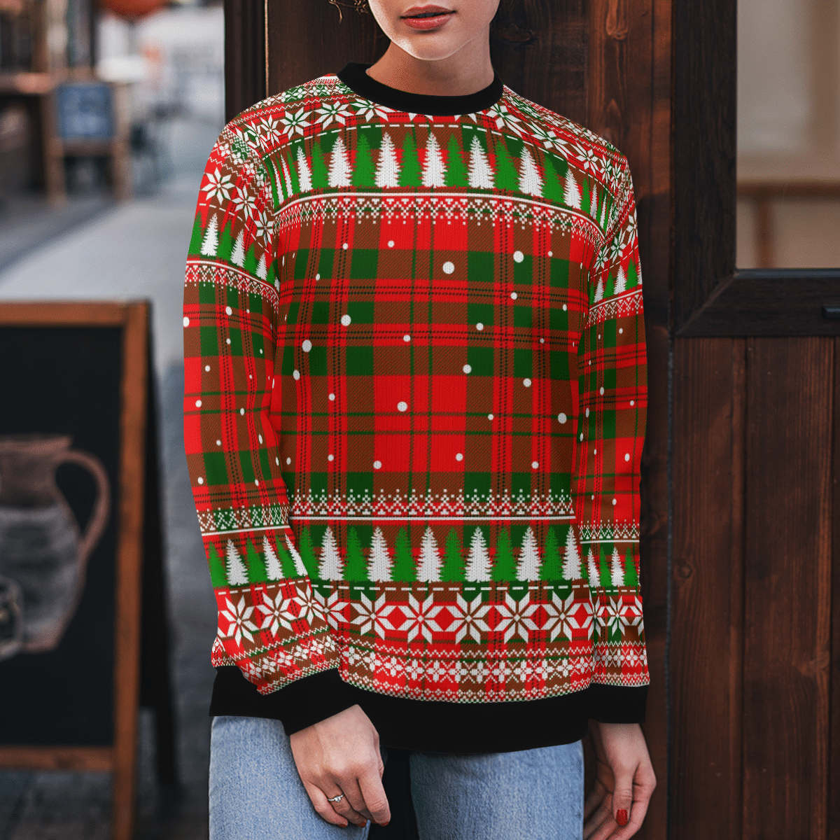 Clan Livingstone Modern Tartan Christmas Ugly Sweater SJ58 Livingstone Modern Tartan Tartan Ugly Sweater   