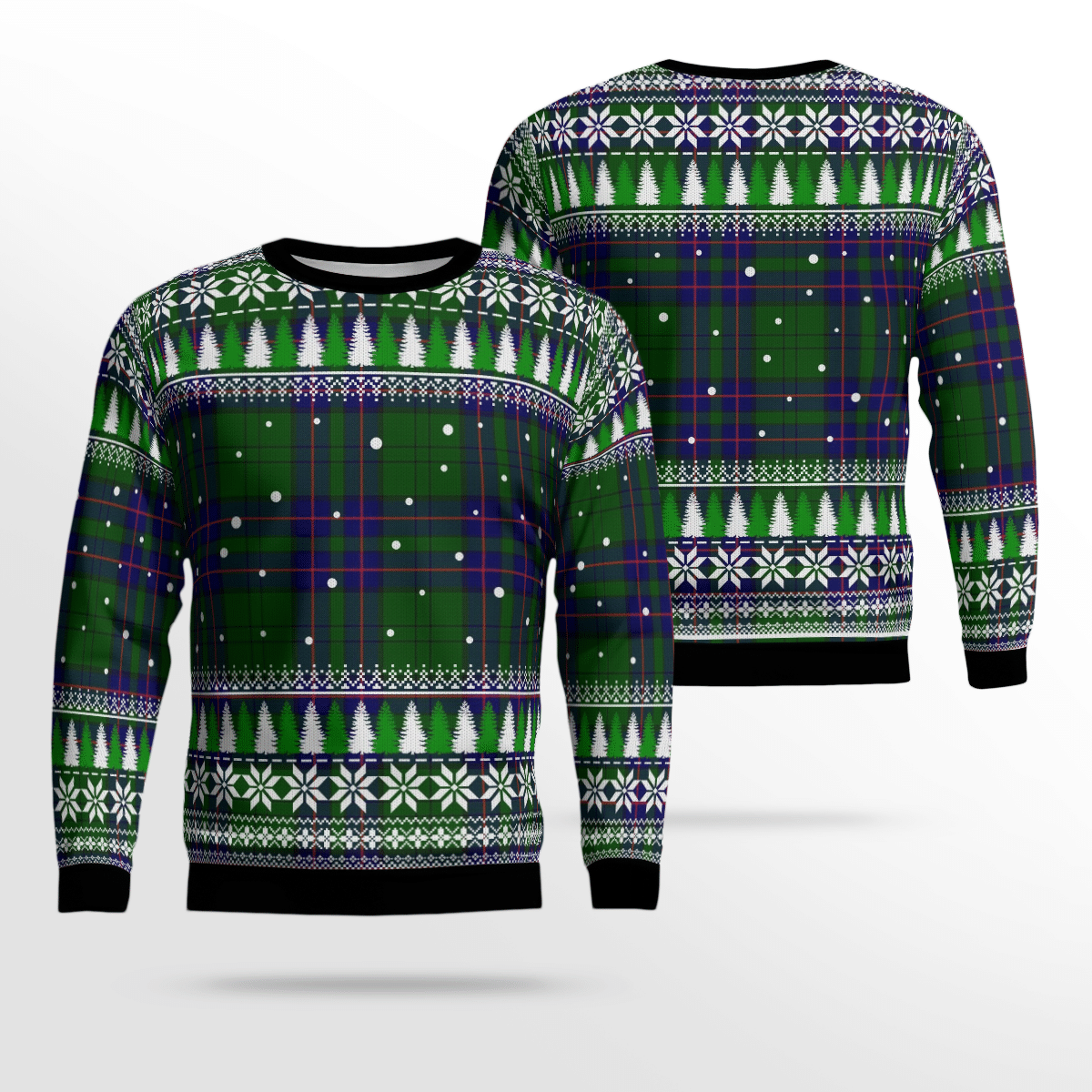 Clan Lockhart Modern Tartan Christmas Ugly Sweater GP95 Lockhart Modern Tartan Tartan Ugly Sweater   