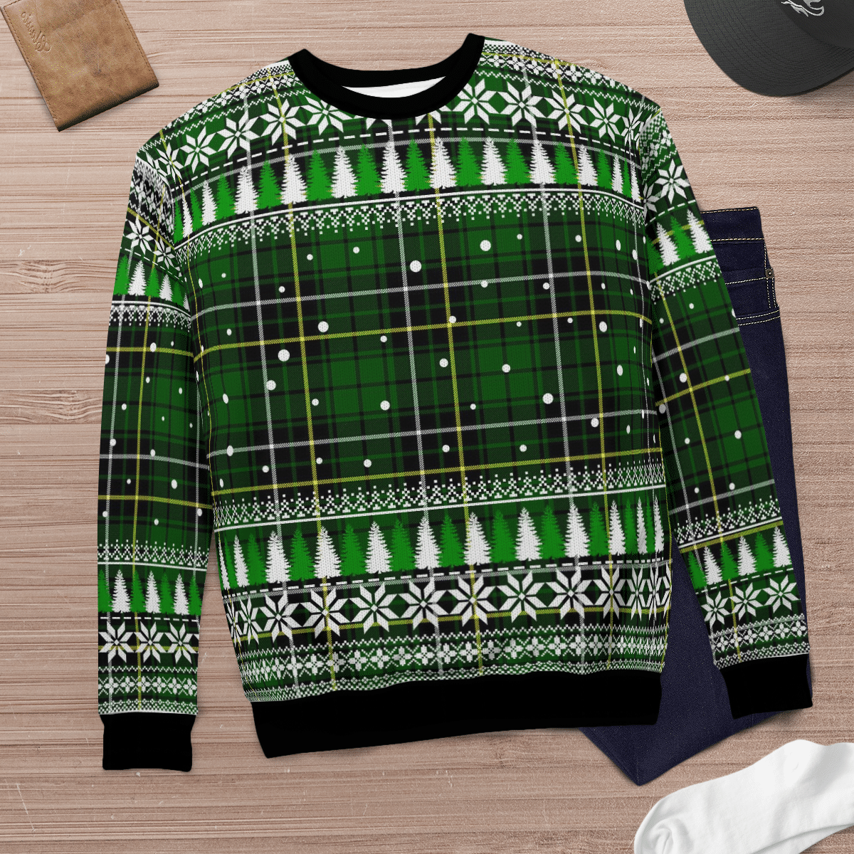 Clan MacAlpin Modern Tartan Christmas Ugly Sweater TN10 MacAlpin Modern Tartan Tartan Ugly Sweater   