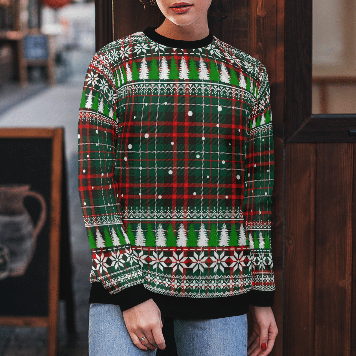 Clan MacDiarmid Modern Tartan Christmas Ugly Sweater CJ50 MacDiarmid Modern Tartan Tartan Ugly Sweater   