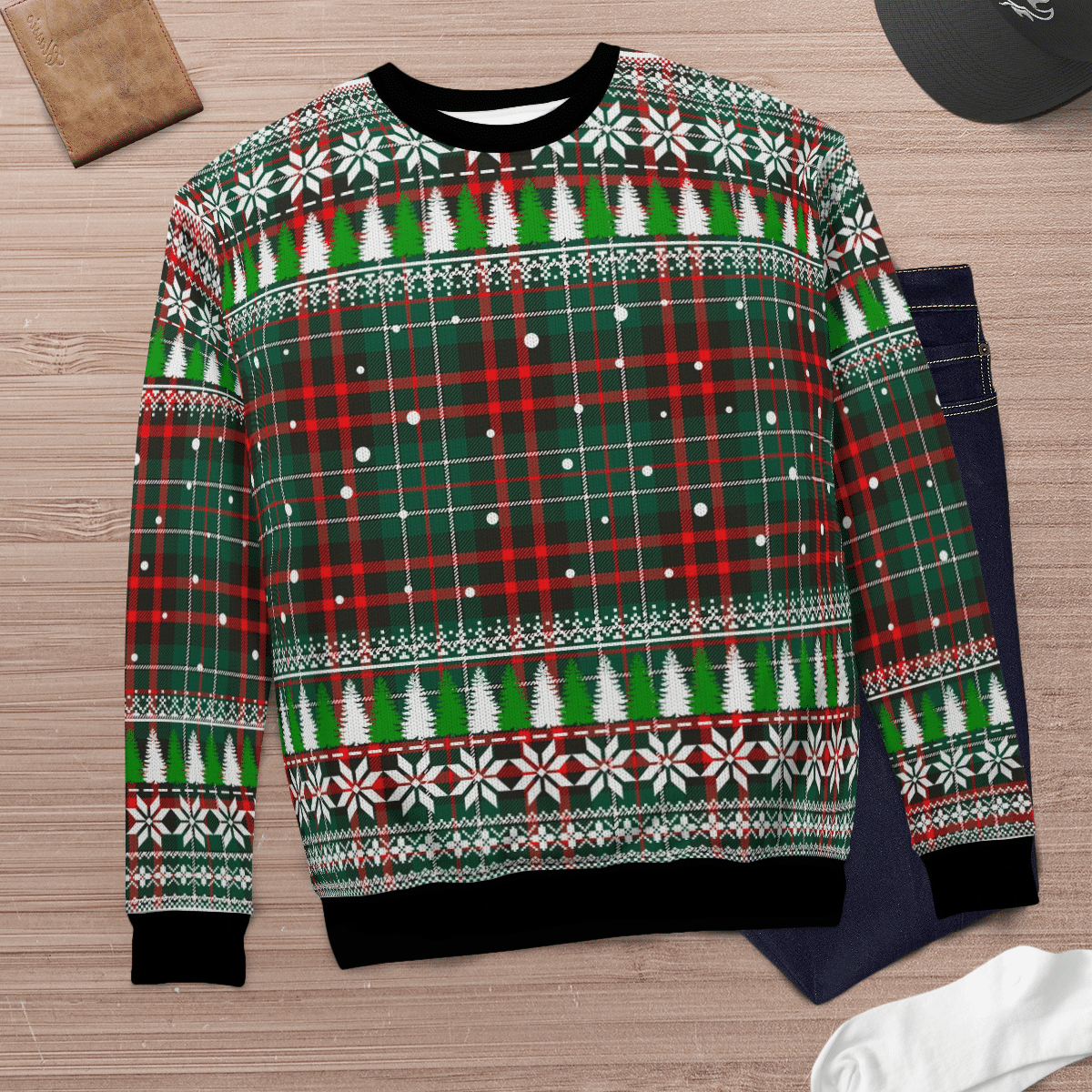 Clan MacDiarmid Modern Tartan Christmas Ugly Sweater CJ50 MacDiarmid Modern Tartan Tartan Ugly Sweater   